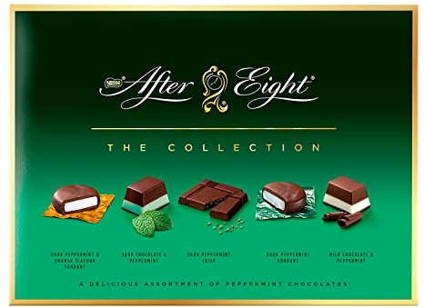 AFTER EIGHT The Collection Cioccolatini Assortiti Fondenti e al Latte alla Menta, Scatola 199g