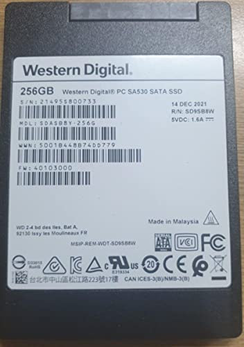 Pour disque SSD Western Digital 256 Go SA530 WD SATA 2,5
