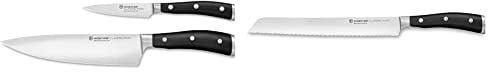 WÜSTHOF Classic Ikon Messersatz mit 2 Messern & Classic Ikon Brotmesser 23 cm