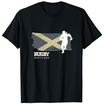 Rugbyspieler, Schottland-Flagge, Sportball, Rugby T-Shirt