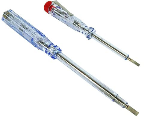 LKG® 2PC Electrical Mains Voltage Tester Electricians Insulated Screwdriver