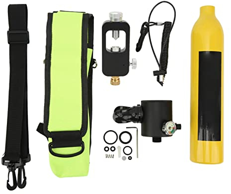 Tauchflasche Mini,Pony Flasche Tauchen,Mini Tauchflasche Mit 0,5 L Kapazität,0,5 L Sauerstoffflasche Tauchen Tank Tauch Ausrüstung Tauch Zylinder Für Unterwasser Tauchgeräte,5-10 Minuten Unterwasser A