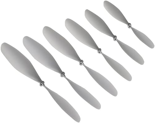 WEHOMY Drone Accessories 20PCS 6-10Inch Propeller 2-Blade Paddle Aperture 1.5mm Silver Grey Props for DIY Elastic Rubber Band Powered Aircraft Model Replaceable (Color : 20pcs 8 inch)