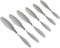 WEHOMY Drone Accessories 20PCS 6-10Inch Propeller 2-Blade Paddle Aperture 1.5mm Silver Grey Props for DIY Elastic Rubber Band Powered Aircraft Model Replaceable (Color : 20pcs 8 inch)