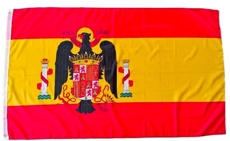Bandera España 1945-1977, bandera colores España 1945-1977, bandera 150cm x 90cm, Bandera España 1945-1977