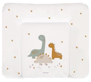 Träumeland Wickelauflage 75 x 85 cm | PVC-frei, wasserabweisend & abwischbar| Beidseitig verwendbar, Thermo-Vlies-Füllung | Komfort & Sicherheit für Ihr Baby | Must-have für den stilvollen Wickelplatz