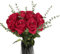 IPOPU Rote Rosen mit Kristall, künstliche Eukalyptus-Seidenrosen, langer Stiel, realistische Kunstrosen für Blumenarrangement, Hochzeit, Zuhause, Party-Dekorationen, Rot, 13 Stück