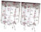 Cabilock 2pcs Floral Roman Curtain Tie-up Blinds Semi-sheer Window Shade for Living Room Bedroom Balcony Elegant Design for Adding Warmth and Style to Your Home Decor