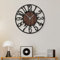 HAITANG Large Wall Clocks,Silent,Non Ticking,Battery Operated Small Vintage Round Modern Wood Wall Clock for Living Room, Bedroom,Kitchen,Farmhouse,Office Decor-14 Inch(34cm, Black-Arabic Number)