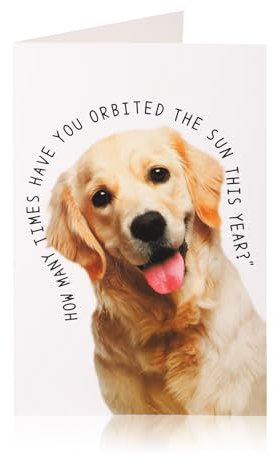 Geburtstagskarte mit Hundemotiv