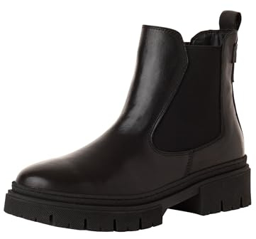Tamaris Damen Chelsea Leder Blockabsatz