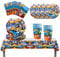 Ensemble de vaisselle de fête pour voiture de course, décoration d'anniversaire d'enfant, assiettes en carton, nappe, assiettes, tasses, serviettes, pour anniversaire d'enfant