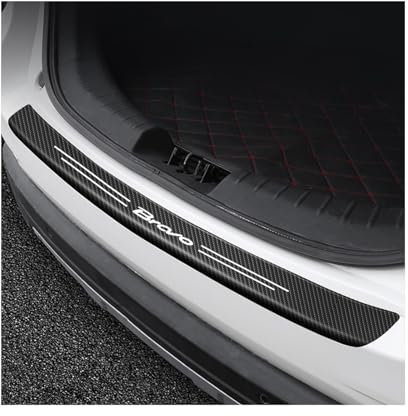 Generico Fibra Carbonio Protezione Paraurti Posteriore Striscia Pellicola per Fiat Bravo,Adesivo Battitacco Porta Baule Auto Accessori