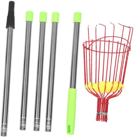 Parliky Apfelpflücker Mit Teleskopgriff Obstgreifer Aus Legiertem Stahl Einziehbarer Obstpflücker Mit Korb Für Einfache Beerenernte Leichtes Gartenwerkzeug