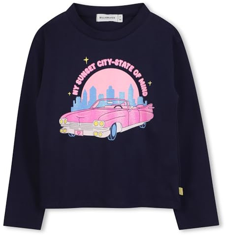 Billieblush U21417 T-Shirt für Mädchen, Indigo blau, 8 Jahre