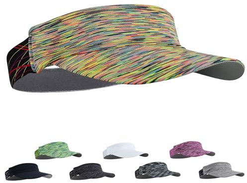 LUKIUP Schnelltrocknende Sonnenblende-Mütze, Unisex Sun Shield, Ultraleicht und Hoch Atmungsaktiv, Kühles Elastisches Visier, Sommerkappe mit Frotteeband Innenfutter, für den Sport(Gelb)
