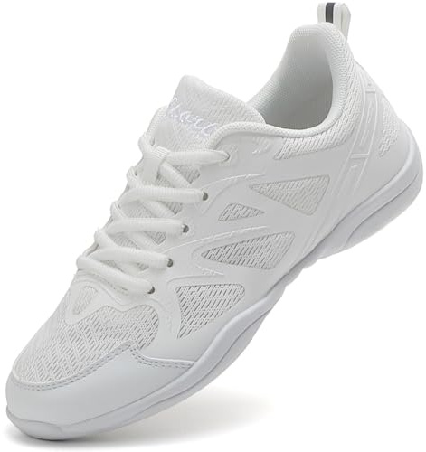 Kvwqoty rutschfest Cheerleading Schuhe für Damen Cheerleader Weiß Größe 36