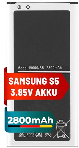 Mpsmobile® Samsung Galaxy S5 Akku – EB-BG900BBE | 2800mAh | kompatibel mit Samsung Galaxy S5
