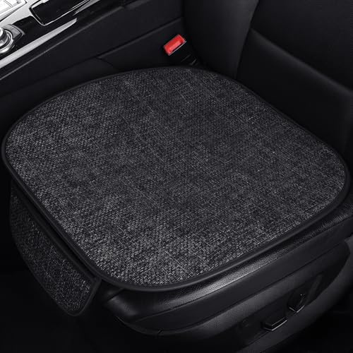 Eclove 2 Stück Sitzauflage Auto Vordersitze, Sitzschutz, Autositzschoner Vorne, Atmungsaktiv, Anti-Rutsch, Schwarz für die meisten Autos (2X Vordersitz)