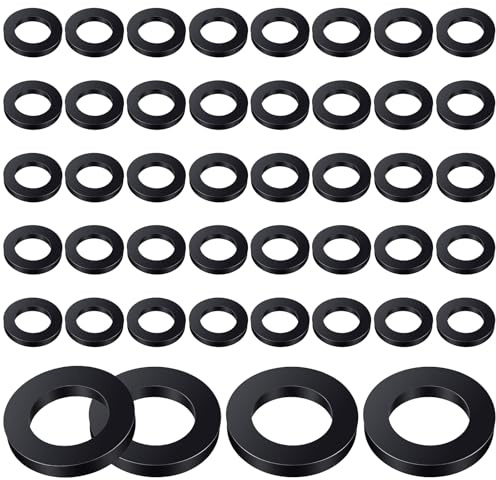 40 Stück Waschmaschine Ring Dusche 19 mm Dichtungsring Duschkopf Set Rund Flache Gummi O-Ringe Unterlegscheiben Dichtungsringe Duschschlauch für Wasserhahn Sanitärinstallationen Brauseschlauch