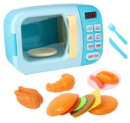 RCGOFOLLOW Cuisine Miniature pour bébé avec Mini pour Micro-Ondes, idéale pour Les Petites Filles. Découvrez l'expérience de la Cuisine Miniature pour bébé avec ce Mini pour Micro-Ondes. ,
