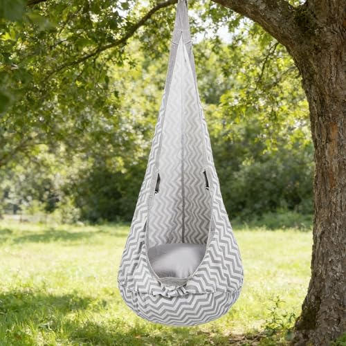 Hammock swing chair,Pod Swing Seat with with Inflatable Pillow & All Accessories ，Hanging Hammock Chair