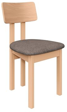 Mirjan24 Esszimmerstuhl Kizeko II, Polsterstuhl, Rahmen aus Buchenholz Gepolsterte Sitzfläche aus Stoff Stuhl für Arbeitszimmer Esszimmer Küchenstuhl (Artisan Eiche/Hygge 20)