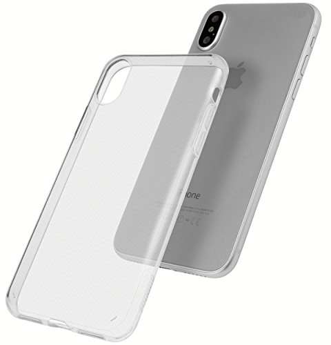 mumbi Hülle kompatibel mit iPhone X Handy Case Handyhülle double GRIP, schwarz
