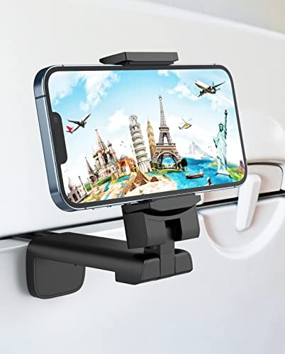 MiiKARE Handyhalterung,Flugzeug Halterung,Verstellbare Klemmhalterung,Tragbarer Handy Stander,Smartphone Halterung Kompatibel mit i'Phone13/12 Pro Android,für Flugzeug,Küche,Büro