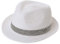 Comhats Unisex Panama Summer Fedora Trilby Straw Sun Hats for Men Safari Beach Hat Golf Jazz Hat - Packable & Adjustable 56-58CM (Medium, 16010_White)