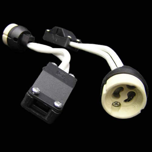 Lot de 4 douilles GU10 avec bornes de raccordement et boîtier en céramique (VDE)