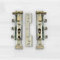 Pack de 2 Colgadores Ocultos - Anlcaje ideal para Muebles de Cocina y de Baño - Altura y Profundidad Ajustable - Metal - Medidas 15.9 x 7.6 x 3 cm - Harte