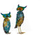 Riesiges schönes Metall Figurenpaar Eulen oder Enten Set W-G Gartenfigur Dekofigur Gartentierfigur (Eulenpaar)