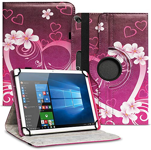 NAUCI Tablet Schutz Hülle kompatibel für Jay-tech G10.11 LTE / G10.10 Schutzhülle Tasche Kunstleder mit Standfunktion 360 Drehbar, Farben:Motiv 7