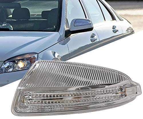 KYYET Kompatibel mit Mercedes W204 C-Klasse C250 C300 C350 C63 Tür-Seitenspiegelgehäuse, Blinker, LED-Lichtbirne (links)