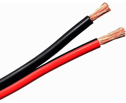 CABLEPELADO Cable para Altavoz 2X 0.75 mm 100 M Rojo-Negro