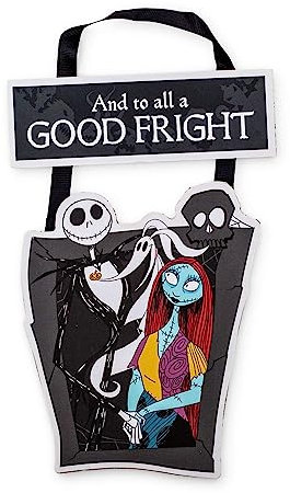 Disney Nightmare Before Christmas Good Fright 2-Piece Hanging Sign Wall Art