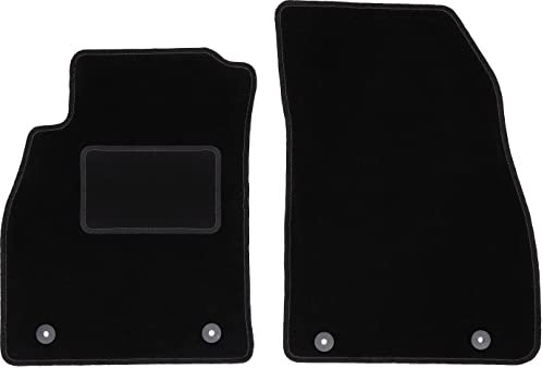 Wielganizator Automatte – Passend für Opel Insignia A Limousine, Kombi, Grand Tourer, Liftback 2008-2017 – Velours – Autozubehör - Auto Fußmatten – Fußmatte Auto – 2-teilig - schwarz