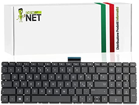 new net Keyboards - Tastiera Compatibile con Notebook HP 250 G6 17G-BR 15-BS009NL 15-BS001NL 15-BS000NL 15-CC 15-BS008NL 15-BS014NL 15-BS070ND 15-BS004NL[ Layout ITA - Senza Frame ]