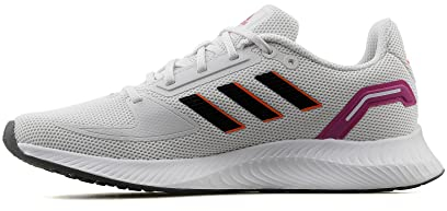 Adidas Damen Run Falcon 2.0 Laufschuhe, Weiß Crystal White Core Black Grey Four, 38 2/3 EU