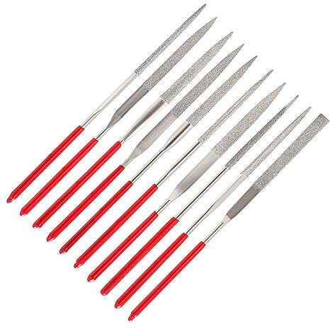 Set di 10 lime per capotasto per chitarra, strumento per liutaio, funziona su tasti in acciaio inox