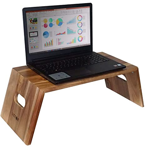 Victor DC075 Laptop-Ständer aus Akazienholz, hohe Taille, faltbar