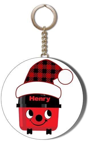 Gift Insanity HENRY HOOVER CHRISTMAS HAT - 58mm LONG CHAIN KEYRING