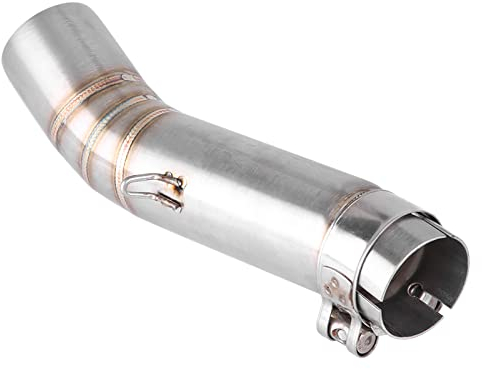 Jadeshay Tuyau d'échappement, Connecteur de Tuyau D'échappement, Tuyau intermédiaire de Liaison d'échappement de moto en acier inoxydable de 51mm pour CBR500R CB500X CBR500 CB500F
