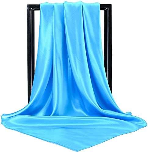 prinfantasy Seidentuch Haare Bandana Kopftuch Damen Sommer Seidentuch 90x90 Seidenschal Damen Seidentuch handbemalt langes Halstuch Kopftuch und Haartuch M090061