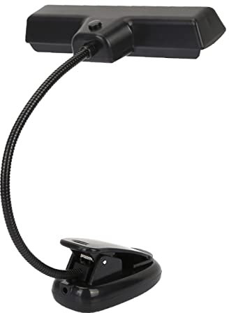 Rednerpult Licht 360 Grad Clip On Lampe Schwarz Kunststoff Tragbare Orchester Notenständer Lightiblek Clip On USB Lese-LED-Lampe
