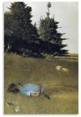 Andrew Wyeth Painter Works, Distant Thunder, gedruckte Poster, Leinwandkunst und Wandkunst, Bilddruck, moderne Familienschlafzimmer-Dekoration, 30 x 45 cm