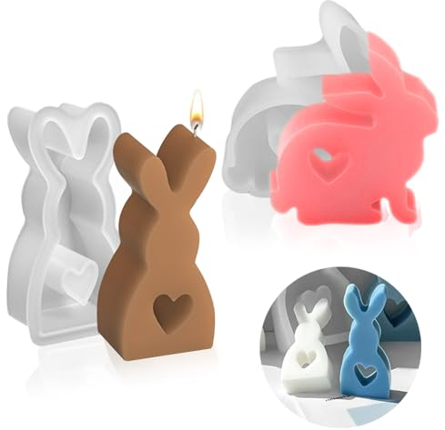 Silikonform Ostern, 3d Ostern Kaninchen Silikonformen Gießformen Mini Ostern Hase Backform Silikonform Niedliche Mini Hasenform Für Ostern Für Diy Ostern, Ostergeschenke