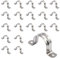 DOJA Barcelona | Abrazaderas Metalicas Para Tubos en U | Pack 20 | Abrazadera Tubo 40mm | Abrazadera En U | Grapas Metalicas Omega | Soporte Tubo | para Fijacion de Tubo, Anillo de Conexion