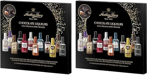 Anthon Berg Licores De Chocolate drinks Time 12 Piezas, 187 Gramo (Paquete de 2)